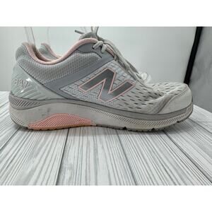 New Balance Women’ 847v4 Walking Shoes 9.5W Gray Pink Comfort Cushioned Sneakers